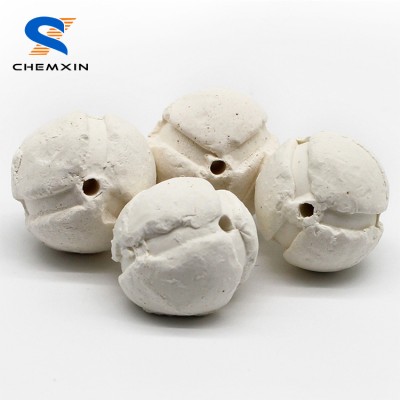 High alumina content 90% porous ceramic balls as support media for petroleum industry